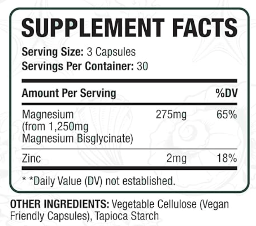 Pure Magnesium Glycinate (6-Pack + 2 Free)
